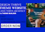 design a thrive website using thrive theme builder and thrive architect